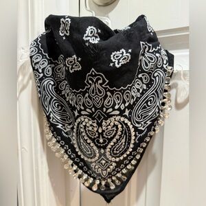 Blue B Rhinestone Bandana